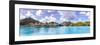 Water Bungalows of Hilton Resort in the Lagoon of Bora Bora, French Polynesia-Matteo Colombo-Framed Photographic Print