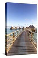 Water Bungalows of Pearl Beach Resort, Rangiroa Atoll, French Polynesia-Matteo Colombo-Stretched Canvas