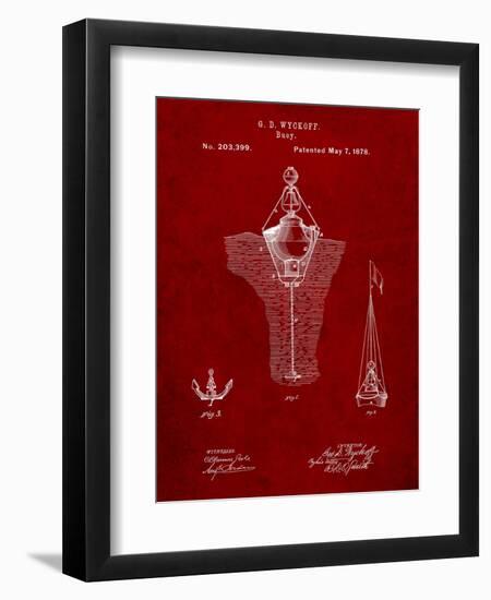 Water Buoy Patent-Cole Borders-Framed Art Print