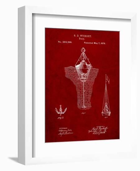 Water Buoy Patent-Cole Borders-Framed Art Print