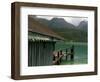 Water Bus and Cruise Boat Stop, Lake Annecy, Annecy, Rhone Alpes, France, Europe-Richardson Peter-Framed Photographic Print