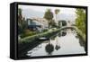 Water canal between buildings, Venice Beach, Los Angeles, California, USA-Panoramic Images-Framed Stretched Canvas