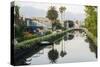 Water canal between buildings, Venice Beach, Los Angeles, California, USA-Panoramic Images-Stretched Canvas