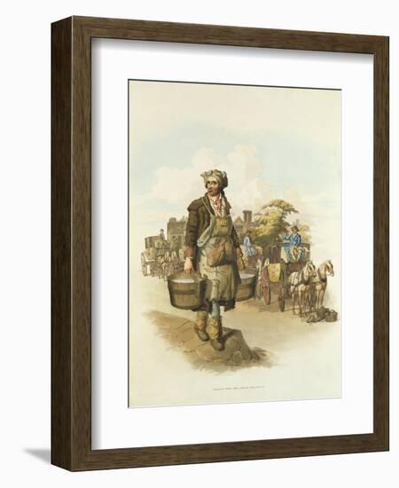 Water Carrier, 1808-William Henry Pyne-Framed Giclee Print