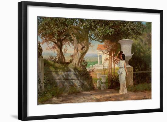 Water Carrier in an Antique Landscape with Olive Trees-Henryk Siemiradzki-Framed Giclee Print