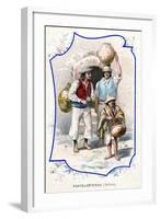 Water Carriers, Bolivia, 1911-null-Framed Giclee Print