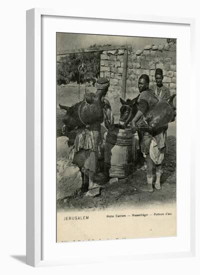 Water Carriers, Jerusalem-null-Framed Photographic Print