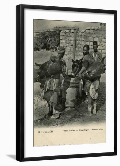 Water Carriers, Jerusalem-null-Framed Photographic Print