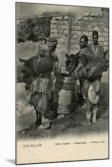 Water Carriers, Jerusalem-null-Mounted Photographic Print