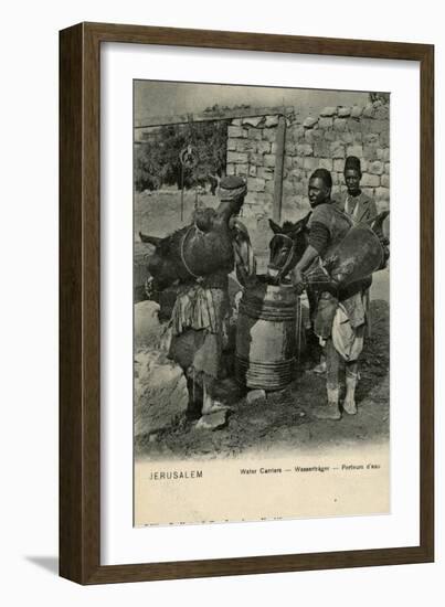 Water Carriers, Jerusalem-null-Framed Photographic Print