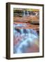 Water Cascades at The Subway, Zion National Park-Vincent James-Framed Photographic Print