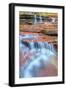 Water Cascades at The Subway, Zion National Park-Vincent James-Framed Photographic Print