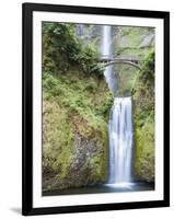 Water Cascades Down Multnomah Falls, Oregon-Ben Coffman-Framed Photographic Print