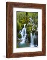 Water Cascading Down Toberia Falls-Juan Carlos Munoz-Framed Photographic Print