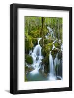 Water Cascading Down Toberia Falls-Juan Carlos Munoz-Framed Photographic Print