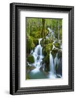 Water Cascading Down Toberia Falls-Juan Carlos Munoz-Framed Photographic Print