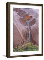 Water Cascading from Ayers Rock-Paul Souders-Framed Photographic Print