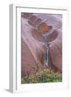 Water Cascading from Ayers Rock-Paul Souders-Framed Photographic Print