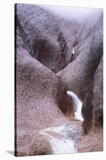 Water Cascading from Ayers Rock-null-Stretched Canvas