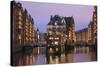 Water castle (Wasserschloss), Speicherstadt, Hamburg, Hanseatic Citiy, Germany, Europe-Markus Lange-Stretched Canvas