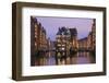 Water castle (Wasserschloss), Speicherstadt, Hamburg, Hanseatic Citiy, Germany, Europe-Markus Lange-Framed Photographic Print