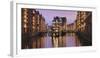 Water castle (Wasserschloss), Speicherstadt, Hamburg, Hanseatic Citiy, Germany, Europe-Markus Lange-Framed Photographic Print