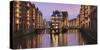 Water castle (Wasserschloss), Speicherstadt, Hamburg, Hanseatic Citiy, Germany, Europe-Markus Lange-Stretched Canvas