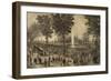 Water Celebration on the Commons - 1848-Tappan & Bradford-Framed Art Print