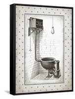 Water Closet I-Gwendolyn Babbitt-Framed Stretched Canvas