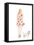 Water Color Girl With Puppy II-Lanie Loreth-Framed Stretched Canvas