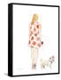 Water Color Girl With Puppy II-Lanie Loreth-Framed Stretched Canvas