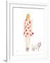 Water Color Girl With Puppy II-Lanie Loreth-Framed Art Print