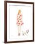 Water Color Girl With Puppy II-Lanie Loreth-Framed Art Print