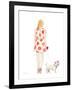 Water Color Girl With Puppy II-Lanie Loreth-Framed Art Print