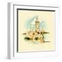 Water Color Illustration Istanbul Scene-trentemoller-Framed Art Print