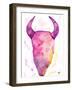 Water Color Skull-Kat Papa-Framed Art Print