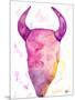 Water Color Skull-Kat Papa-Mounted Art Print