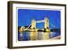 Water Color Tower Bridge London-trentemoller-Framed Art Print