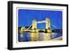 Water Color Tower Bridge London-trentemoller-Framed Art Print