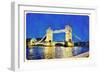 Water Color Tower Bridge London-trentemoller-Framed Art Print