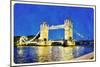 Water Color Tower Bridge London-trentemoller-Mounted Art Print