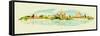 Water Color Vector Panoramic Moscow View-trentemoller-Framed Stretched Canvas