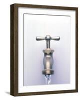 Water Coming Out of a Faucet-Chris Rogers-Framed Photographic Print