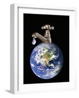 Water Conservation, Conceptual Image-Victor De Schwanberg-Framed Photographic Print