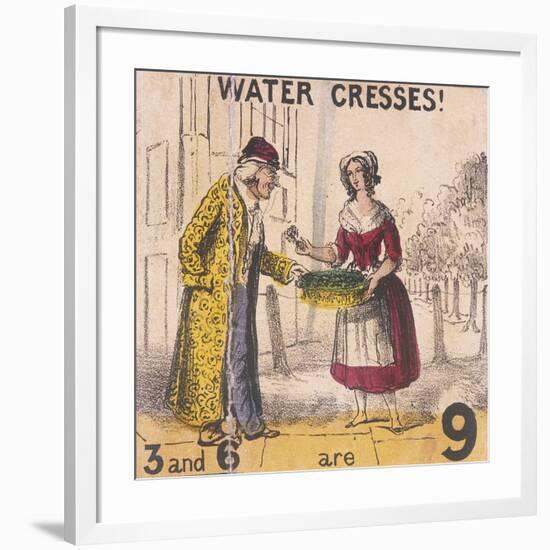 Water Cresses!, Cries of London, C1840-TH Jones-Framed Giclee Print