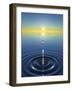 Water Drop Impact-David Parker-Framed Photographic Print