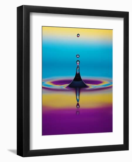 Water Drop-Adam Hart-Davis-Framed Premium Photographic Print