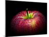 Water Droplet on Glossy Surface of Red Apple-Satakorn-Mounted Photographic Print