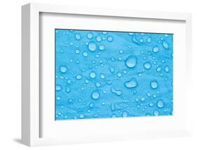 Water Drops on Tent Fabric-Justin Bailie-Framed Photographic Print