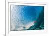 Water & Earth-Breaking wave off of North Stradbroke Island, Queensland, Australia-Mark A Johnson-Framed Photographic Print